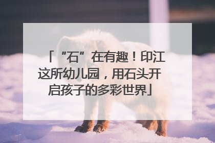 “石”在有趣！印江这所幼儿园，用石头开启孩子的多彩世界