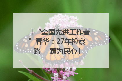 “全国先进工作者”春华：27年检察路 一颗为民心