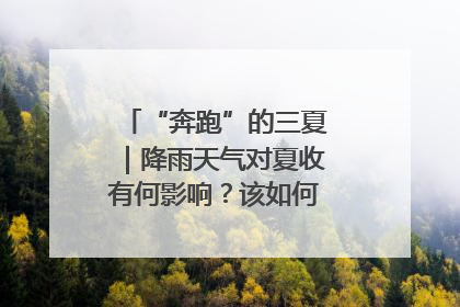 “奔跑”的三夏｜降雨天气对夏收有何影响？该如何防范？一文了解