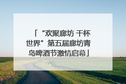“欢聚廊坊 干杯世界”第五届廊坊青岛啤酒节激情启幕