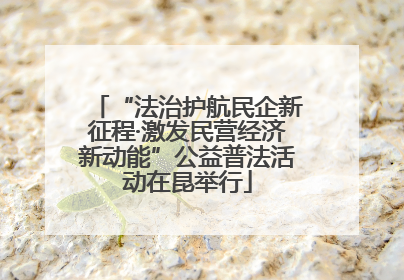 “法治护航民企新征程·激发民营经济新动能”公益普法活动在昆举行