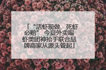 “活虾现做、死虾必赔” 今夏外卖嘬虾美团神抢手联合品牌商家从源头管起