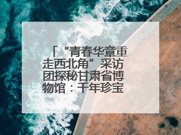“青春华章重走西北角”采访团探秘甘肃省博物馆：千年珍宝诉说丝路辉煌