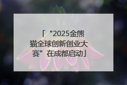 “2025金熊猫全球创新创业大赛”在成都启动