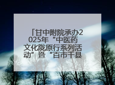 甘中附院承办2025年“中医药文化陇原行系列活动”暨“百市千县”中医药文化惠民活动（甘肃站）