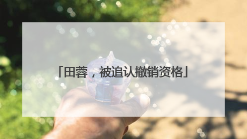田蓉，被追认撤销资格