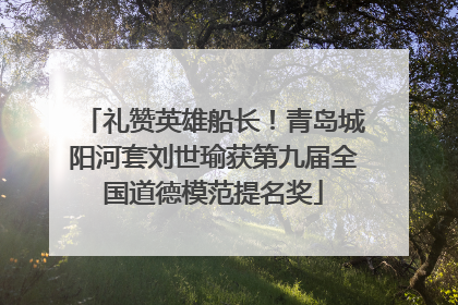 礼赞英雄船长！青岛城阳河套刘世瑜获第九届全国道德模范提名奖