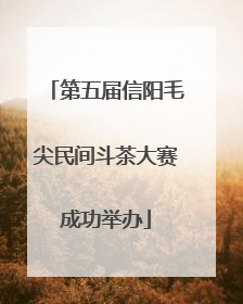 第五届信阳毛尖民间斗茶大赛成功举办