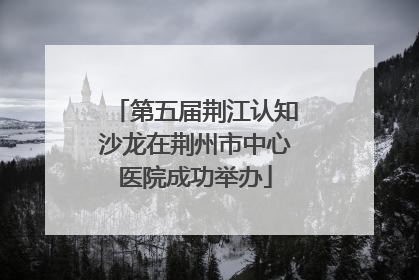 第五届荆江认知沙龙在荆州市中心医院成功举办