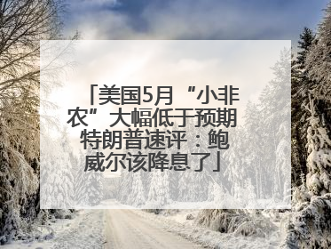 美国5月“小非农”大幅低于预期 特朗普速评：鲍威尔该降息了