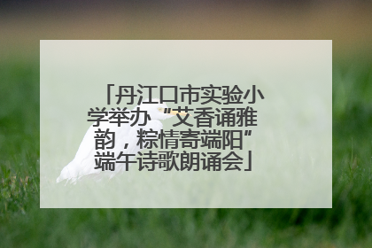 丹江口市实验小学举办“艾香诵雅韵，粽情寄端阳”端午诗歌朗诵会