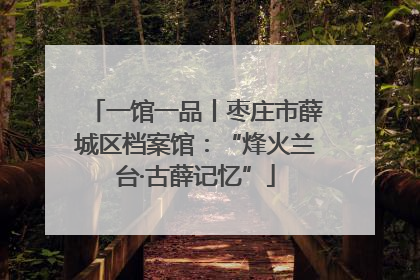 一馆一品丨枣庄市薛城区档案馆：“烽火兰台·古薛记忆”