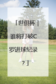 世俱杯｜谁将打破C罗进球纪录？