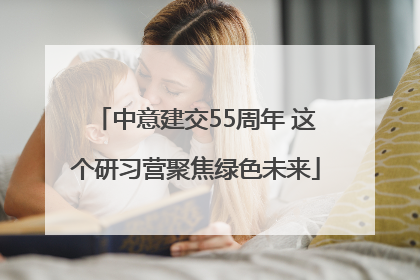 中意建交55周年 这个研习营聚焦绿色未来
