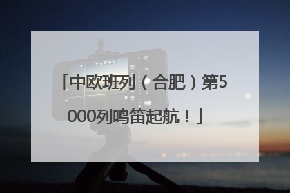 中欧班列（合肥）第5000列鸣笛起航！