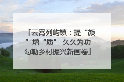 云霄列屿镇：提“颜”增“质” 久久为功勾勒乡村振兴新画卷