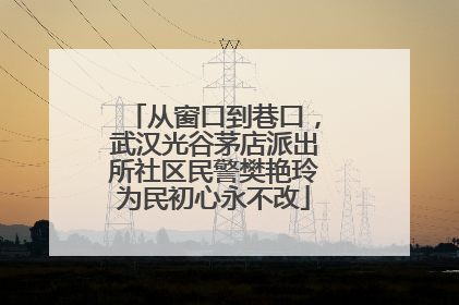 从窗口到巷口，武汉光谷茅店派出所社区民警樊艳玲为民初心永不改
