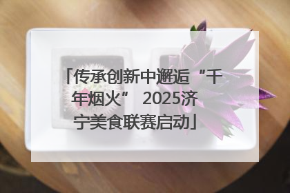 传承创新中邂逅“千年烟火” 2025济宁美食联赛启动