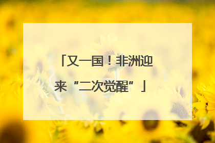又一国！非洲迎来“二次觉醒”