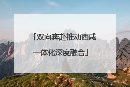 双向奔赴推动西咸一体化深度融合