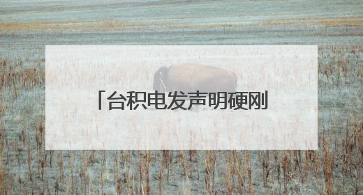 台积电发声明硬刚美芯片关税，台媒：“护岛神山”不想跪，赖当局呢？