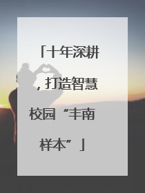 十年深耕，打造智慧校园“丰南样本”