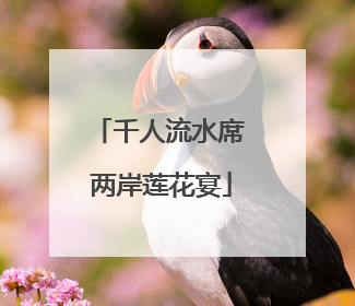 千人流水席 两岸莲花宴