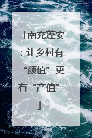 南充蓬安：让乡村有“颜值”更有“产值”