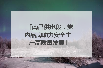 南昌供电段：党内品牌助力安全生产高质量发展
