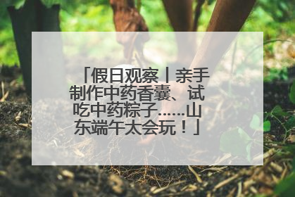 假日观察丨亲手制作中药香囊、试吃中药粽子……山东端午太会玩！