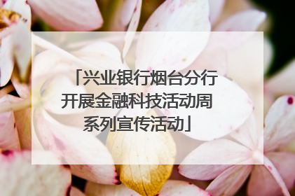兴业银行烟台分行开展金融科技活动周系列宣传活动