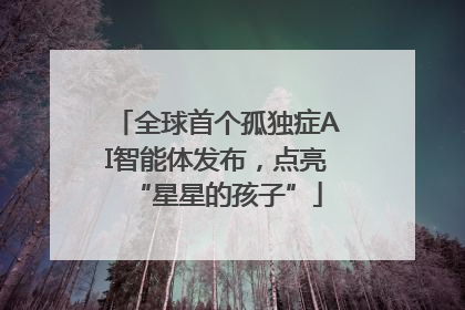 全球首个孤独症AI智能体发布，点亮“星星的孩子”