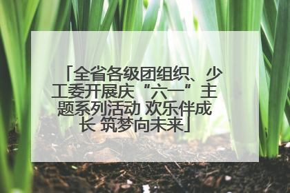 全省各级团组织、少工委开展庆“六一”主题系列活动 欢乐伴成长 筑梦向未来
