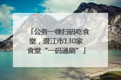 公务一律扫码吃食堂，潜江市130家食堂“一码通刷”