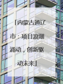 内蒙古通辽市：项目浪潮涌动，创新驱动未来
