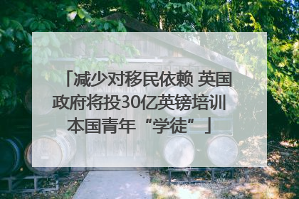 减少对移民依赖 英国政府将投30亿英镑培训本国青年“学徒”