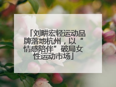 刘畊宏轻运动品牌落地杭州，以“情感陪伴”破局女性运动市场