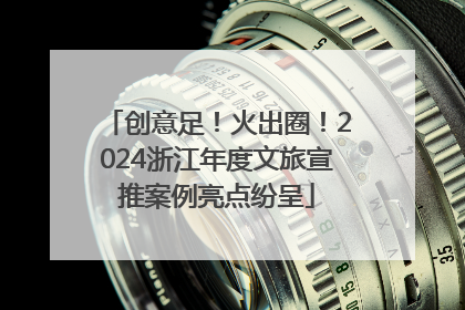 创意足！火出圈！2024浙江年度文旅宣推案例亮点纷呈