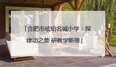 合肥市琥珀名城小学：探律动之美 研教学新思