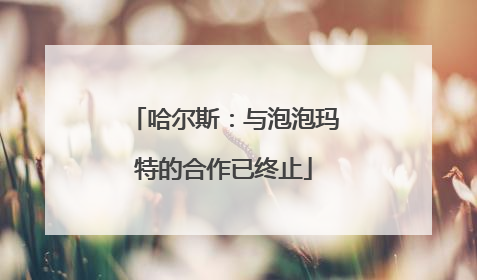哈尔斯：与泡泡玛特的合作已终止