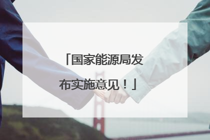 国家能源局发布实施意见！