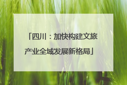 四川：加快构建文旅产业全域发展新格局