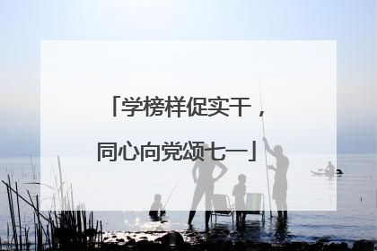 学榜样促实干，同心向党颂七一