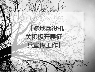 多地兵役机关积极开展征兵宣传工作