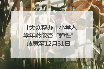 大众帮办｜小学入学年龄能否“弹性”放宽至12月31日？有地方已在探索