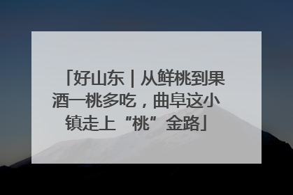 好山东｜从鲜桃到果酒一桃多吃，曲阜这小镇走上“桃”金路