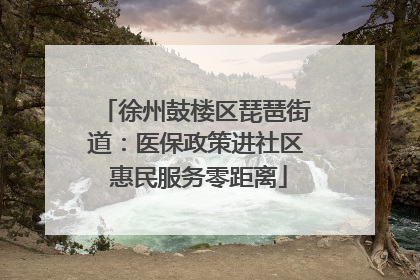 徐州鼓楼区琵琶街道：医保政策进社区 惠民服务零距离