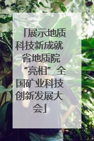 展示地质科技新成就 省地质院“亮相”全国矿业科技创新发展大会