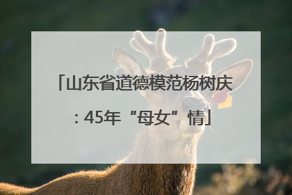 山东省道德模范杨树庆：45年“母女”情
