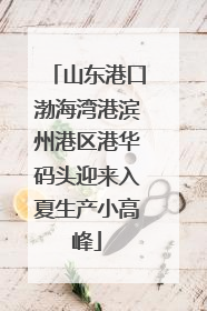 山东港口渤海湾港滨州港区港华码头迎来入夏生产小高峰